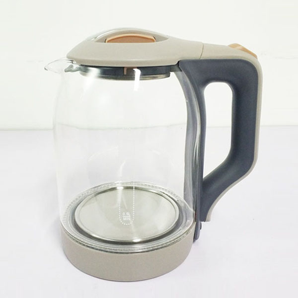 2021 hot sale home electronics kitchen appliances Blue LED light Transparent borosilicate Glass pot electric kettle