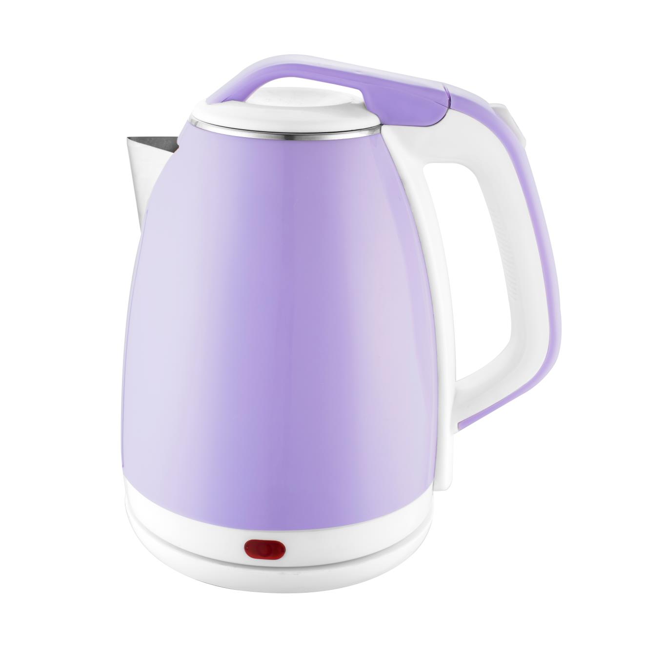 2021 hot sale home electronics kitchen appliances Double wall 2 Layers water boiling PURPLE 304 Stainless Steel Electric Kettle 